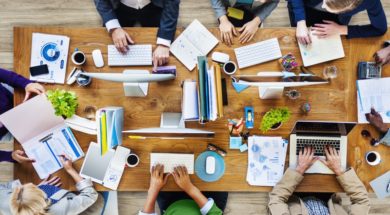 Group of Multiethnic Busy People Working in an Office